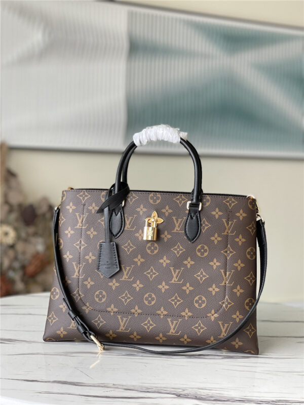 louis vuitton lv tote monogram flower bag