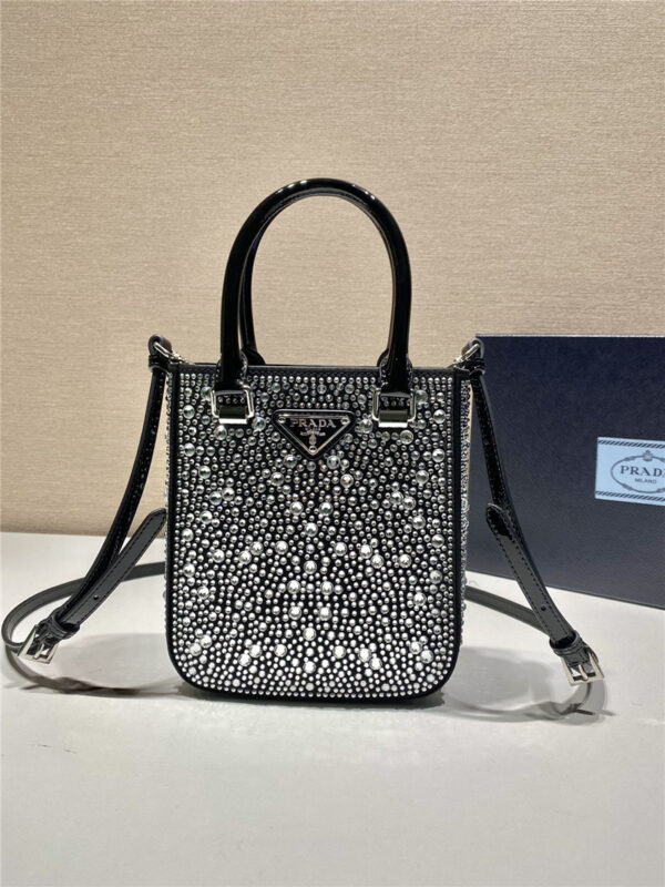 prada crystal tote bag