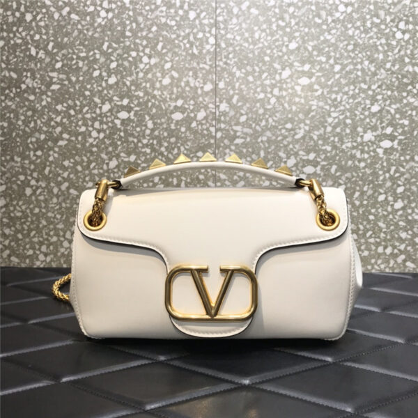 valentino garavani stud sign leather shoulder bag