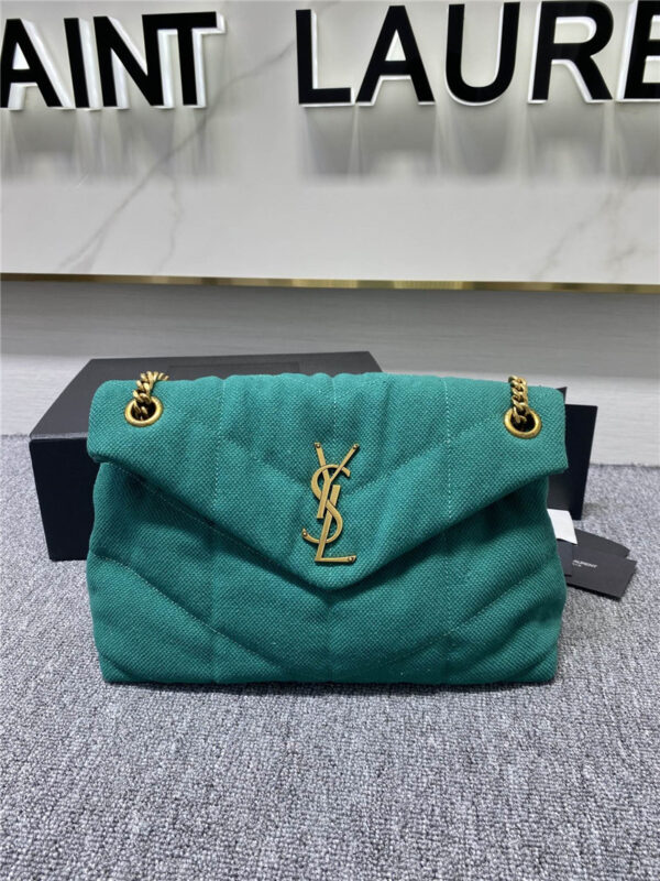 ysl lou lou canvas chain bag