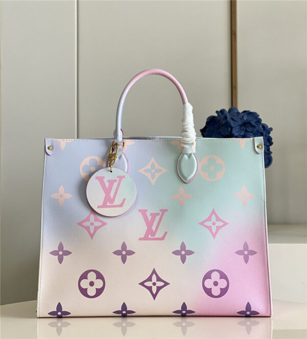 louis vuitton lv onthego gradient color bag