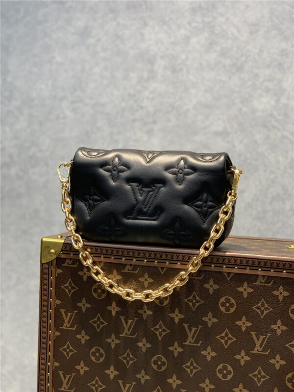 louis vuitton lv bubblegram wallet on strap bag