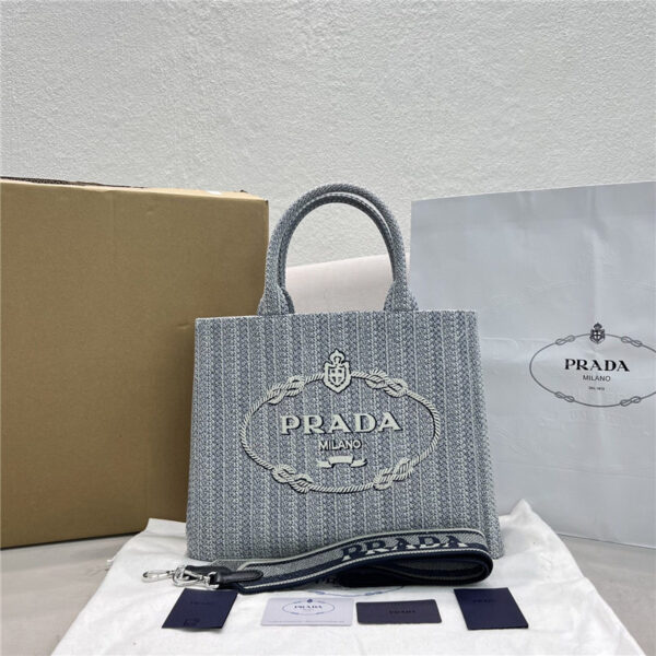 prada logo tote bag