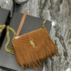 ysl medium college fringed tote bag