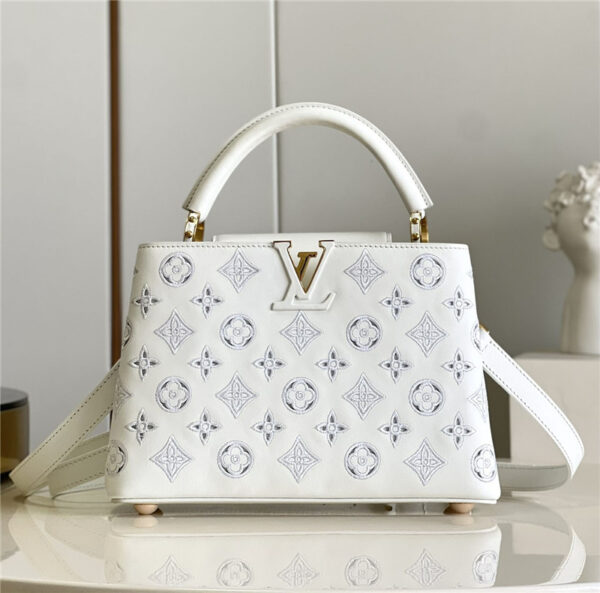 louis vuitton lv capucines BB embroidery bag