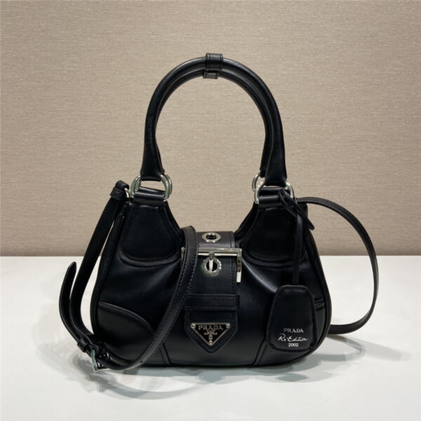 Prada Moon Re-Nylon and leather bag