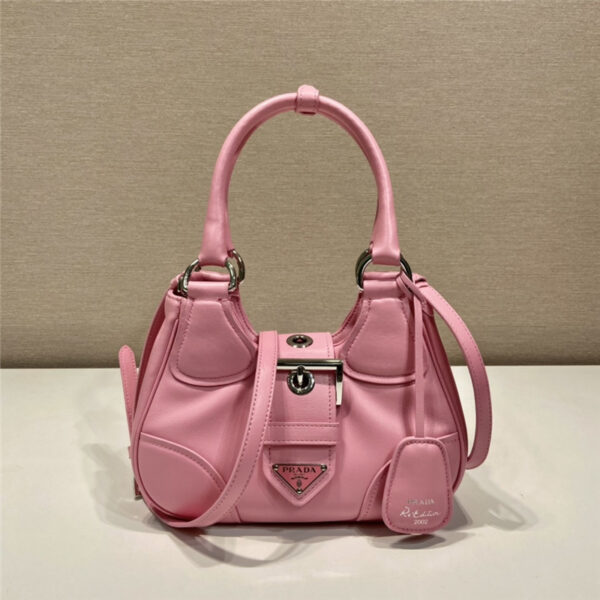 Prada Moon Re-Nylon and leather bag