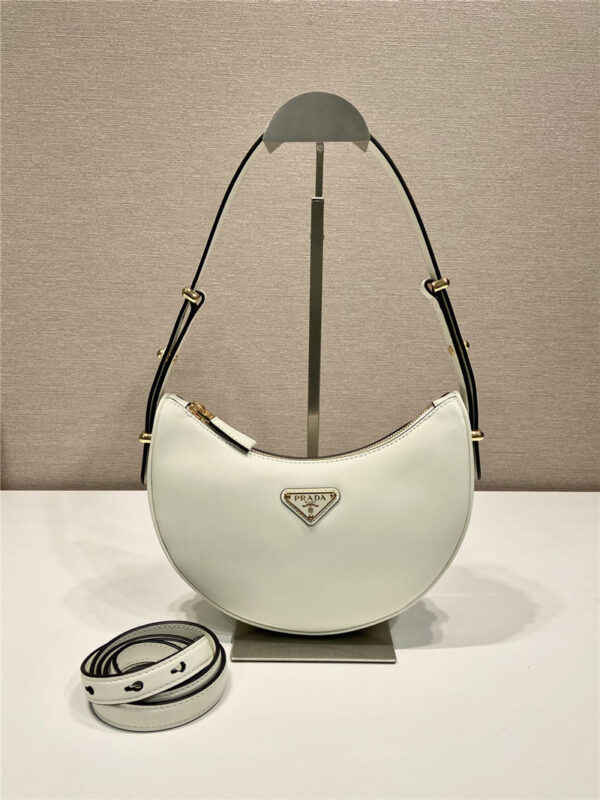 prada moon leather shoulder bag