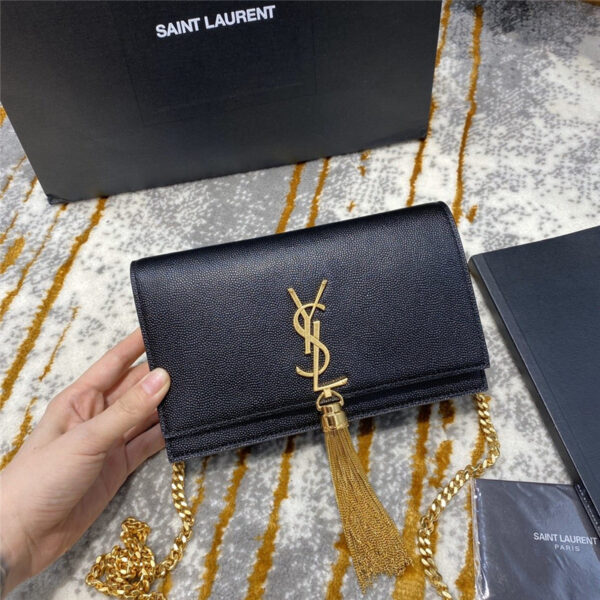 ysl kate gold bag