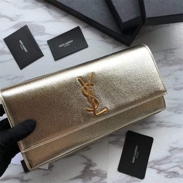 ysl clutch bag gold