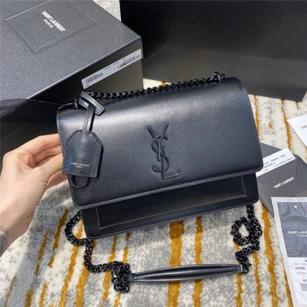 ysl sunset bag black
