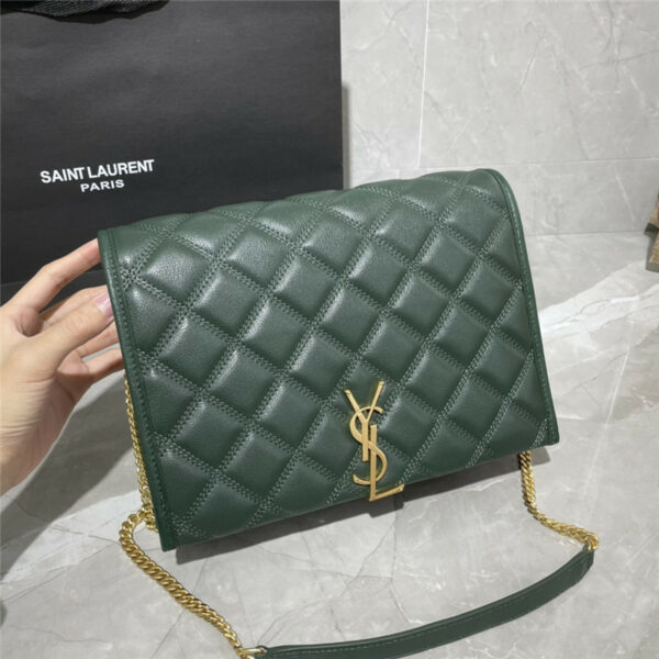 ysl becky sheepskin chain bag