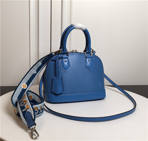 lv alma bb bag blue