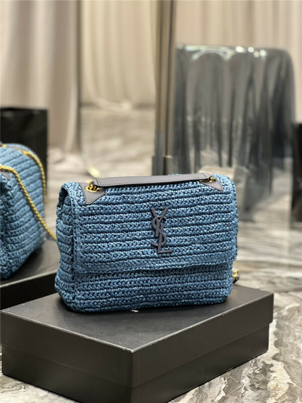 ysl niki raffia bag